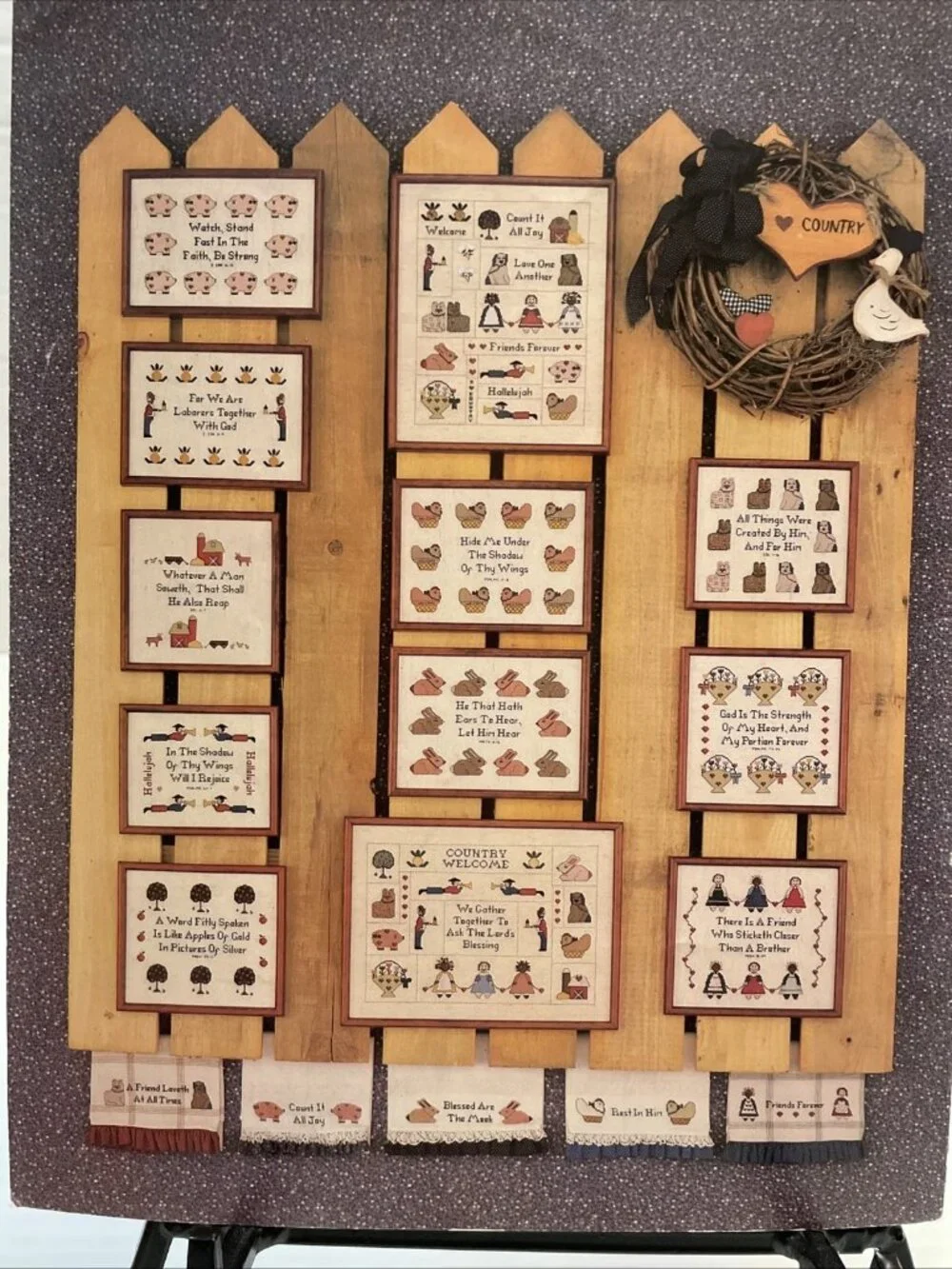 More Country Scriptures Cross Stitch Pattern Booklet The Stitching Post 1985 EUC